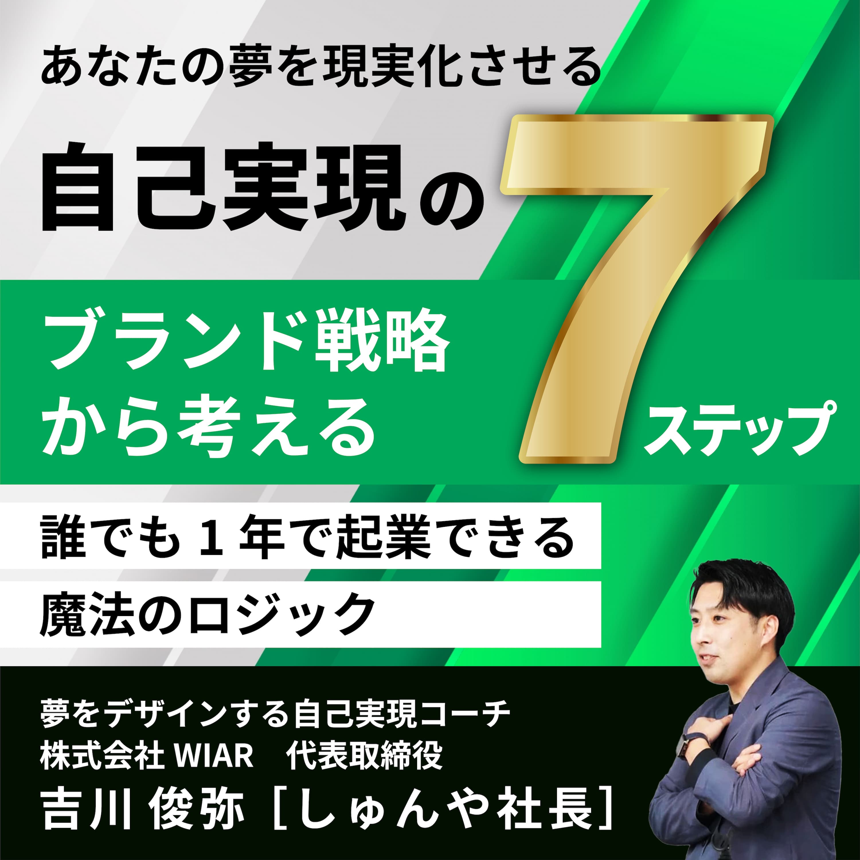 あなたの夢を現実化させる 自己実現の7ステップ ~ブランド戦略から考える、誰でも1年で起業できる魔法のロジック~